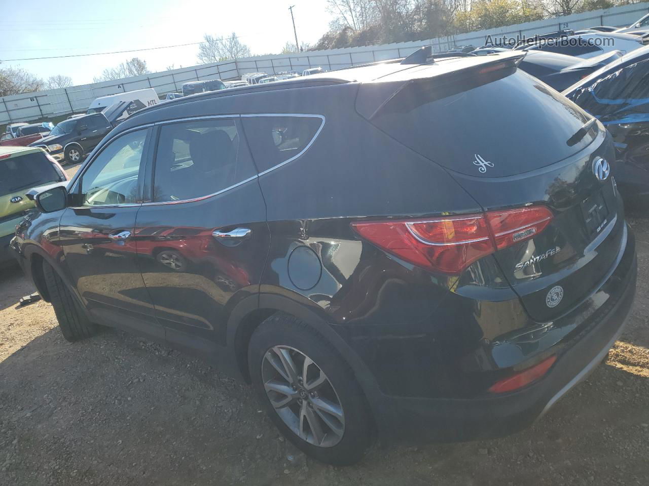 2014 Hyundai Santa Fe Sport  Черный vin: 5XYZU3LA1EG188644