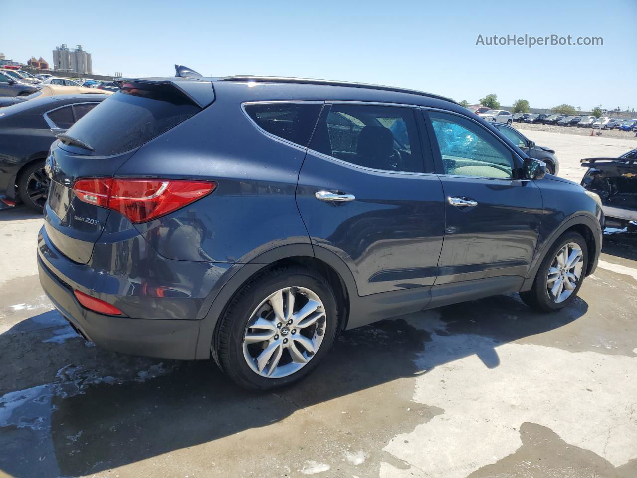 2013 Hyundai Santa Fe Sport  Blue vin: 5XYZU3LA2DG109559