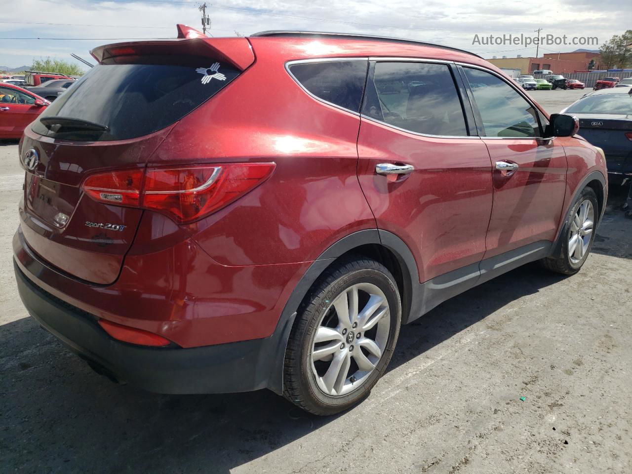 2014 Hyundai Santa Fe Sport  Red vin: 5XYZU3LA2EG154566