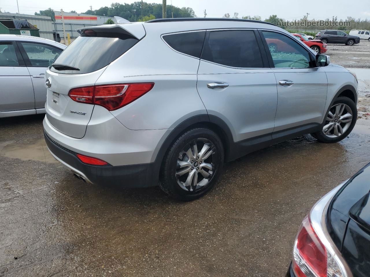 2014 Hyundai Santa Fe Sport  Серебряный vin: 5XYZU3LA2EG180584