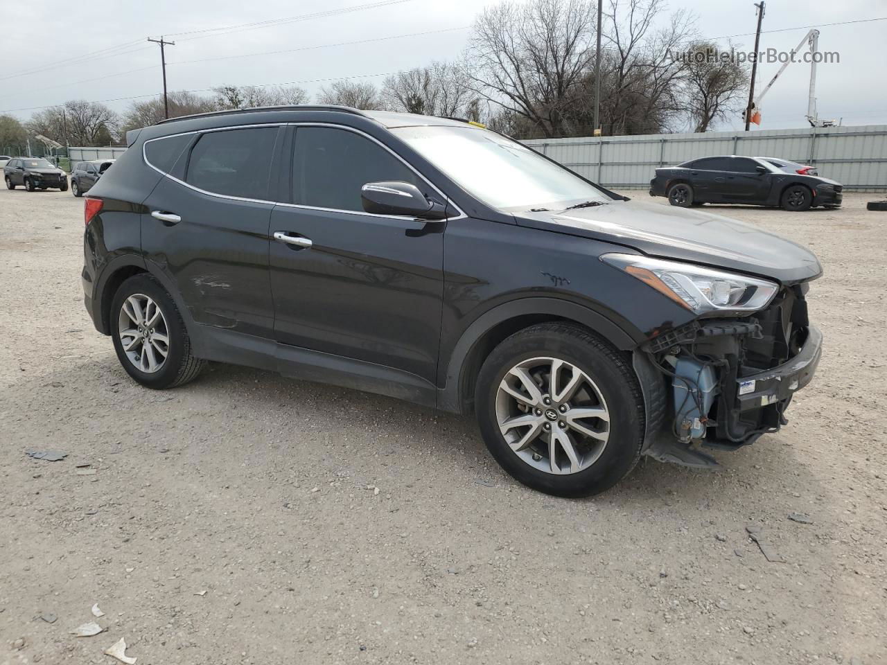 2014 Hyundai Santa Fe Sport  Black vin: 5XYZU3LA2EG184439