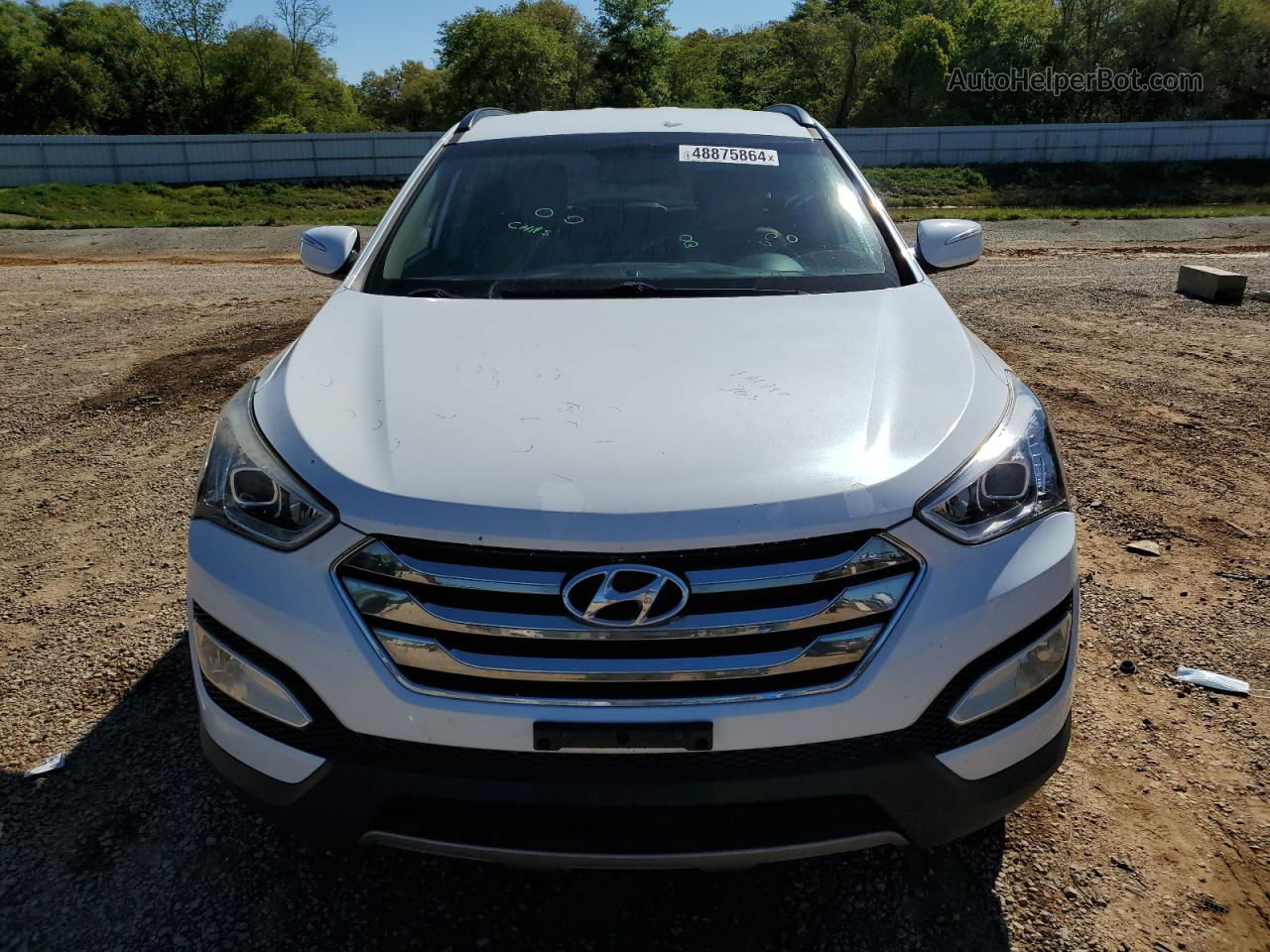 2014 Hyundai Santa Fe Sport  Белый vin: 5XYZU3LA2EG231887