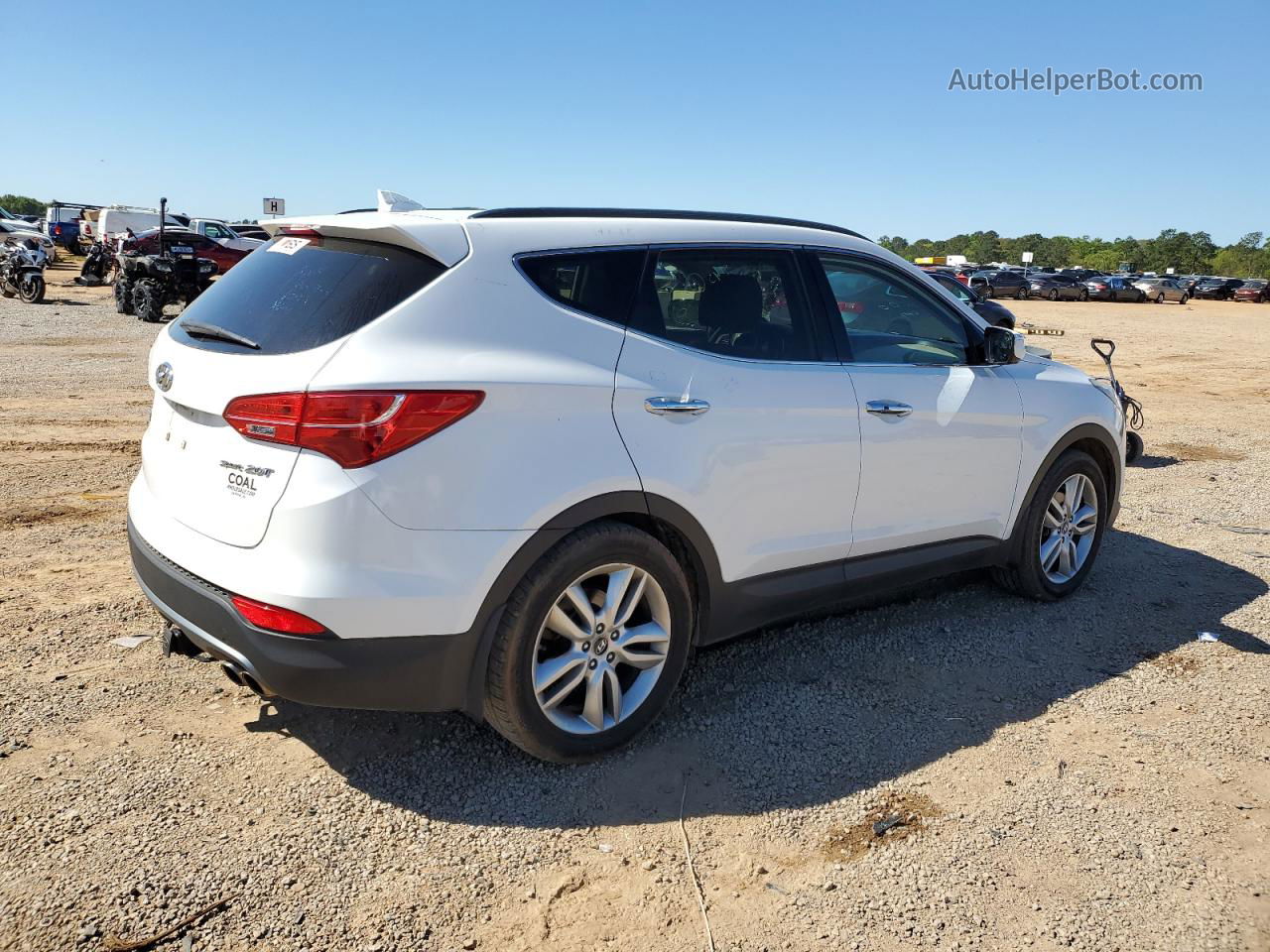 2014 Hyundai Santa Fe Sport  Белый vin: 5XYZU3LA2EG231887