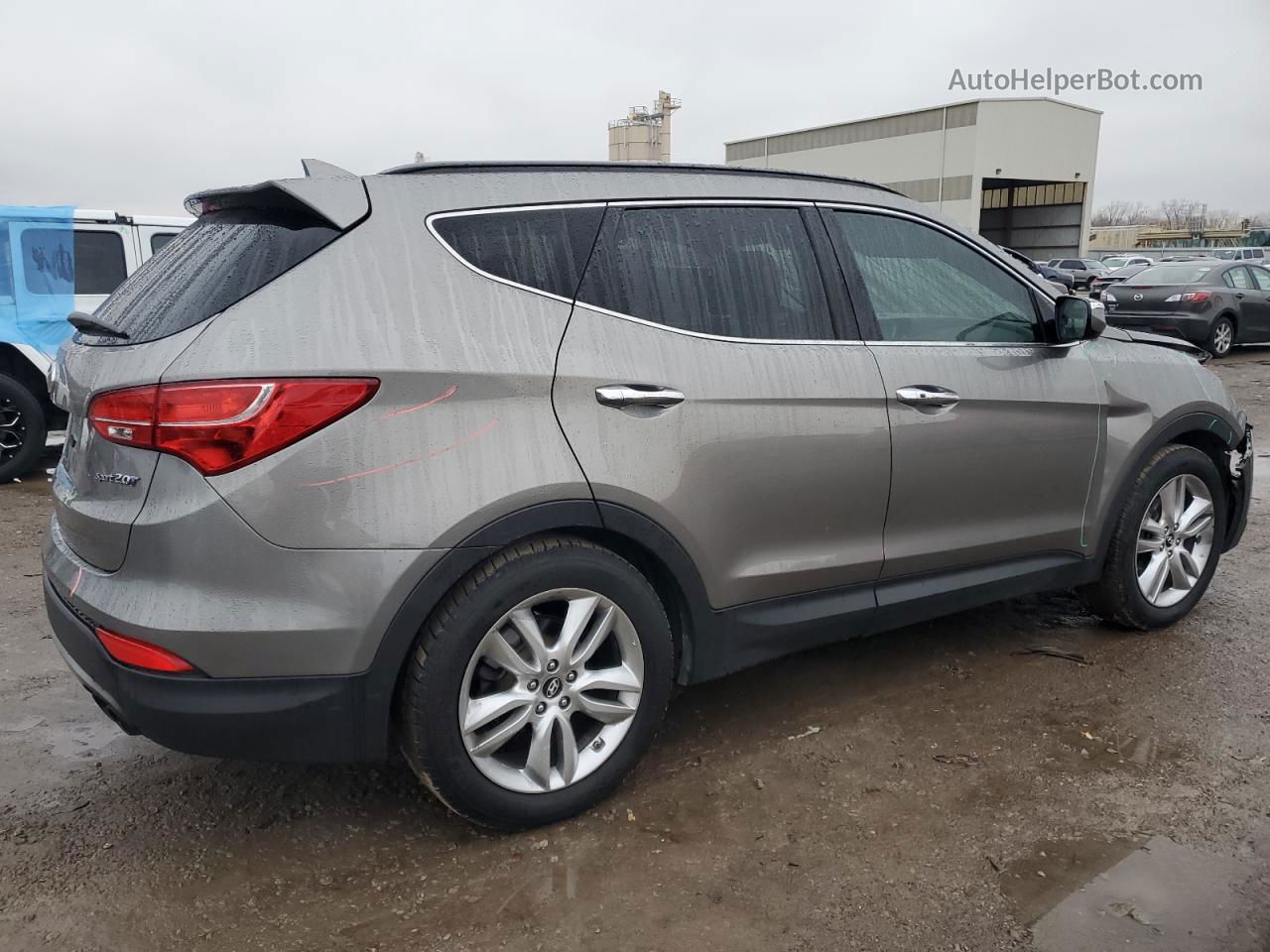 2013 Hyundai Santa Fe Sport  Gray vin: 5XYZU3LA3DG013620