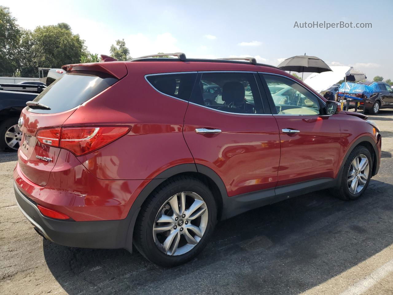 2013 Hyundai Santa Fe Sport  Red vin: 5XYZU3LA3DG069072