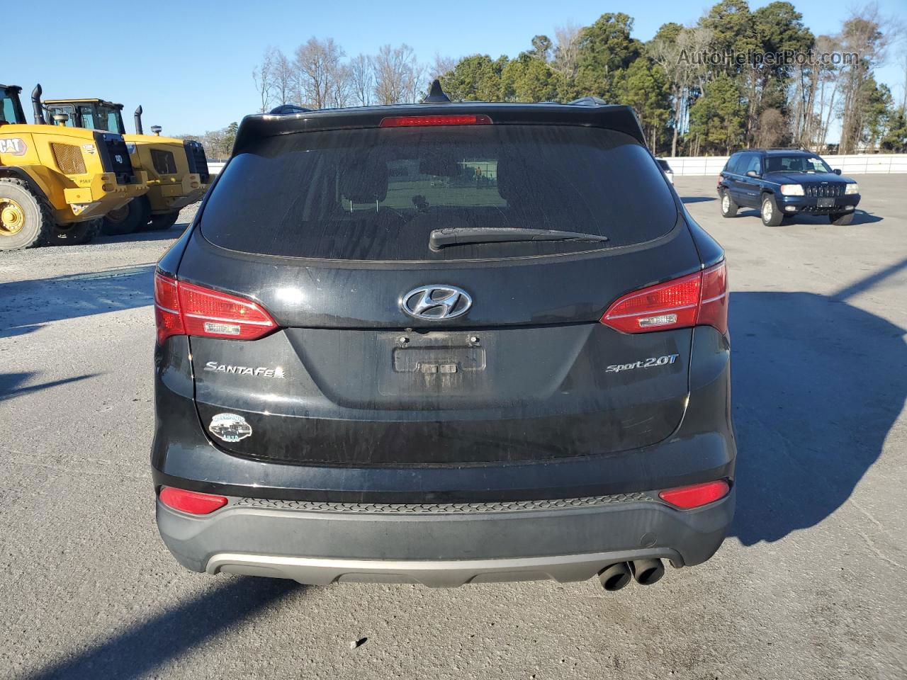 2014 Hyundai Santa Fe Sport  Черный vin: 5XYZU3LA4EG181381