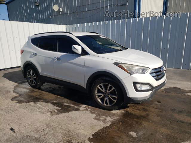 2014 Hyundai Santa Fe Sport  White vin: 5XYZU3LA5EG202447