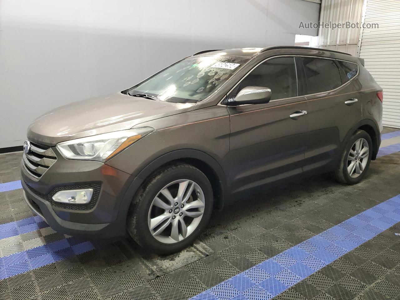 2014 Hyundai Santa Fe Sport  Brown vin: 5XYZU3LA5EG224996