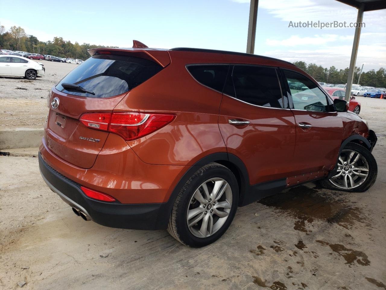 2014 Hyundai Santa Fe Sport  Orange vin: 5XYZU3LA6EG176943