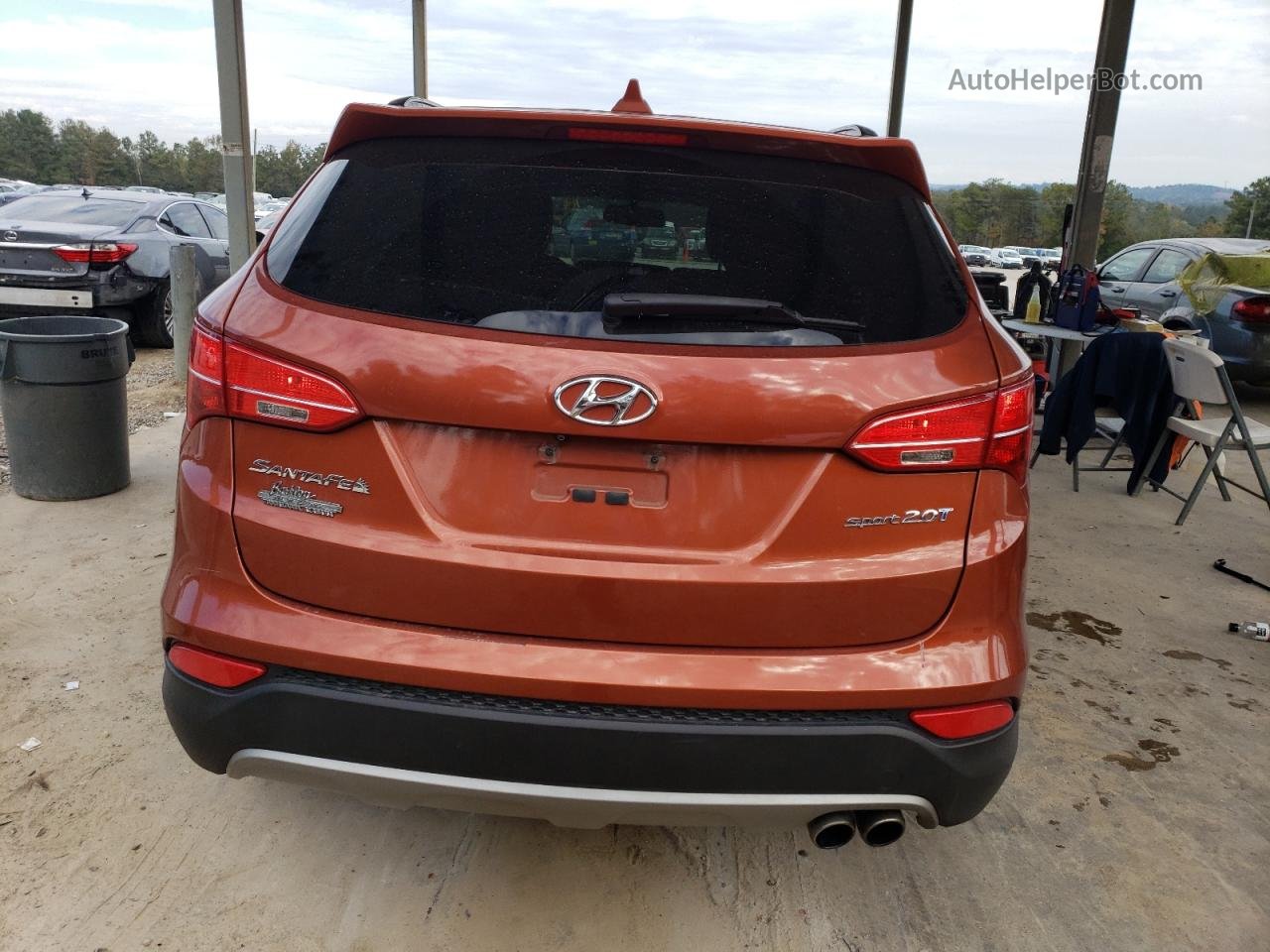 2014 Hyundai Santa Fe Sport  Оранжевый vin: 5XYZU3LA6EG176943