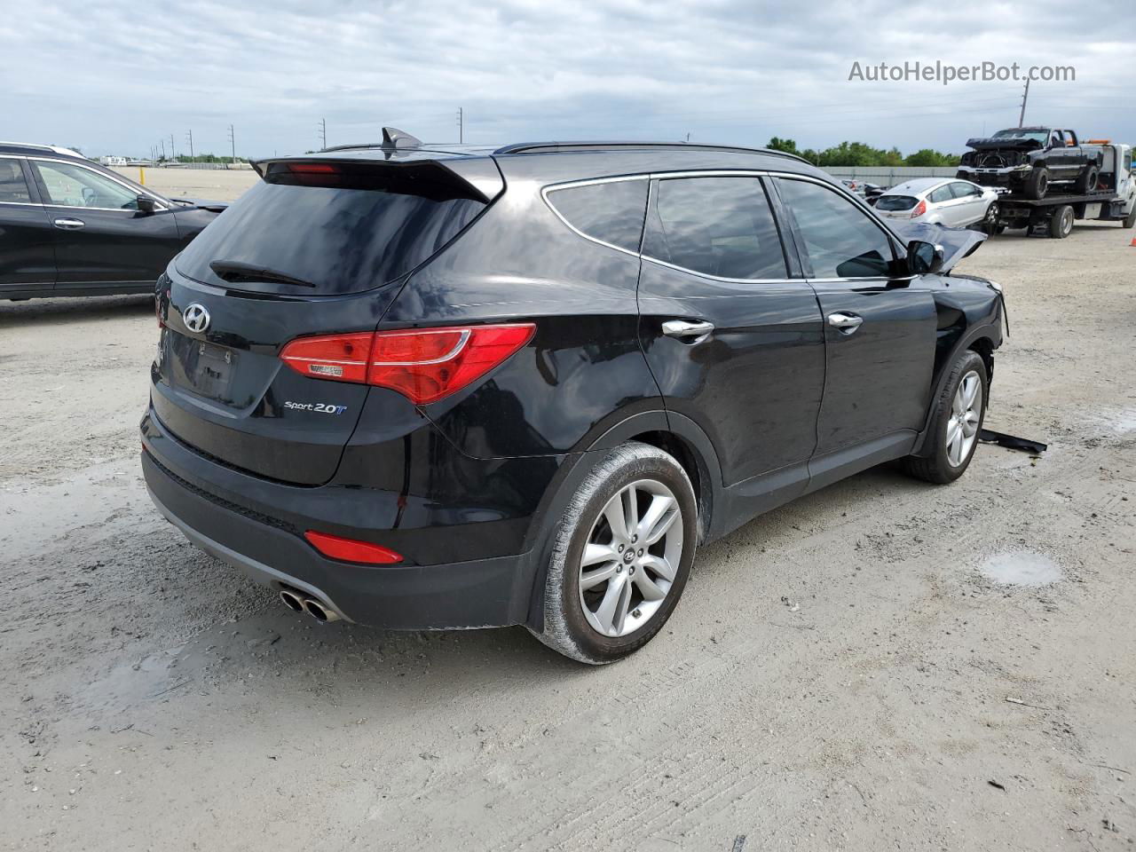 2014 Hyundai Santa Fe Sport  Black vin: 5XYZU3LA6EG219323