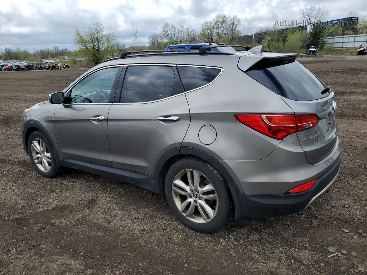 2013 Hyundai Santa Fe Sport  Gray vin: 5XYZU3LA7DG100338