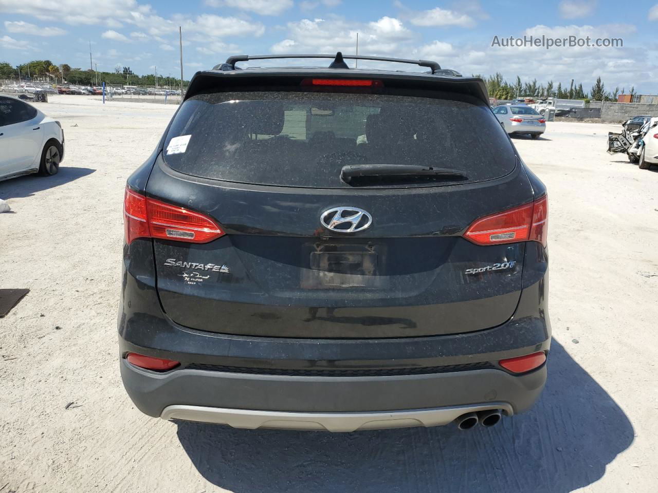 2013 Hyundai Santa Fe Sport  Black vin: 5XYZU3LA7DG105605