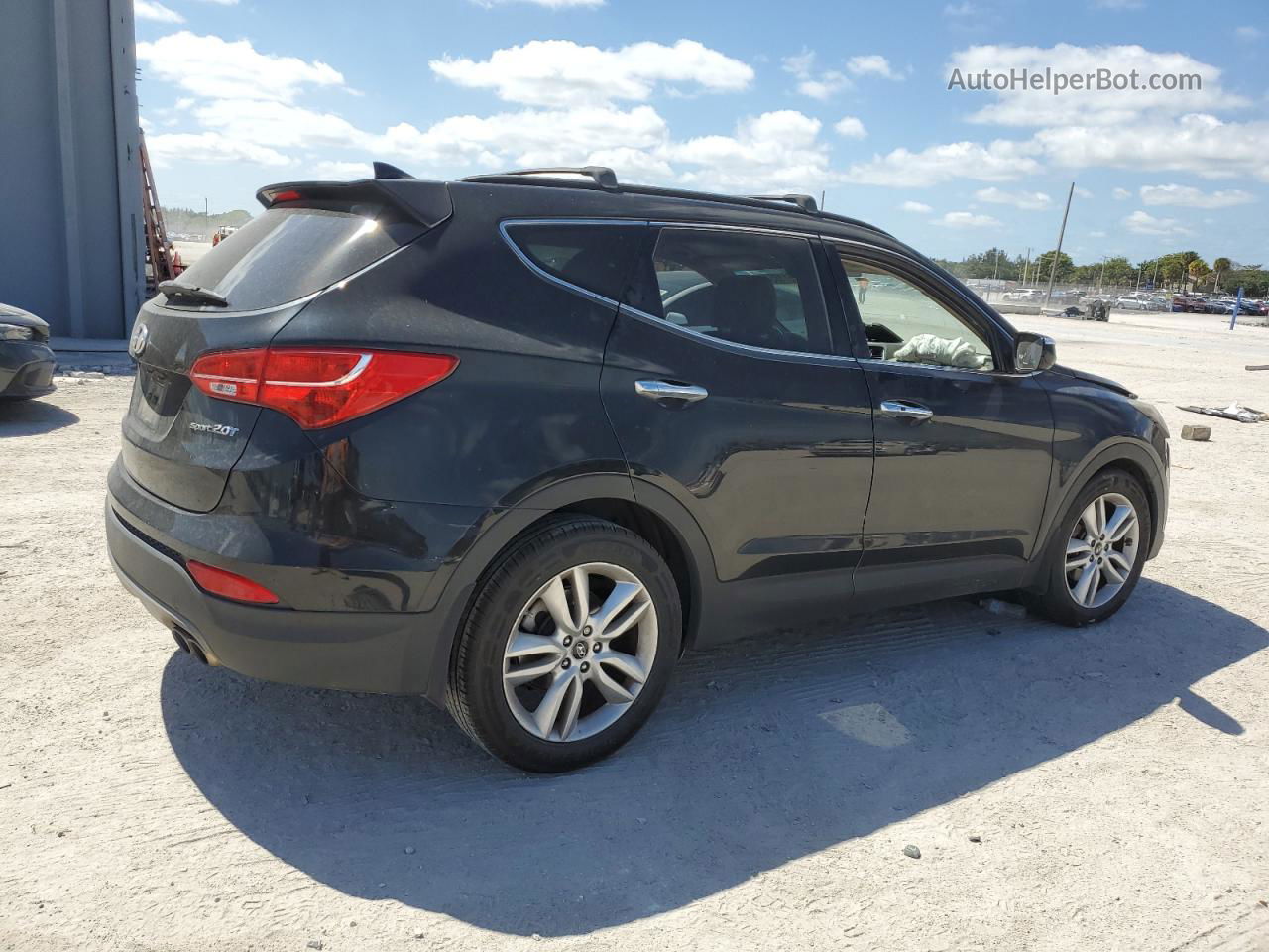 2013 Hyundai Santa Fe Sport  Black vin: 5XYZU3LA7DG105605