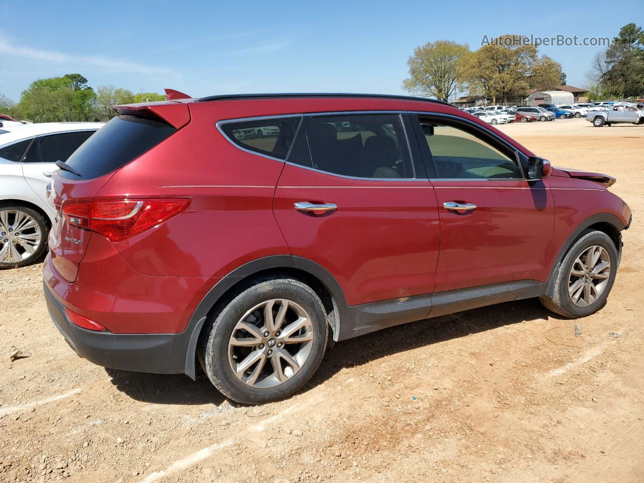 2014 Hyundai Santa Fe Sport  Red vin: 5XYZU3LA7EG142803