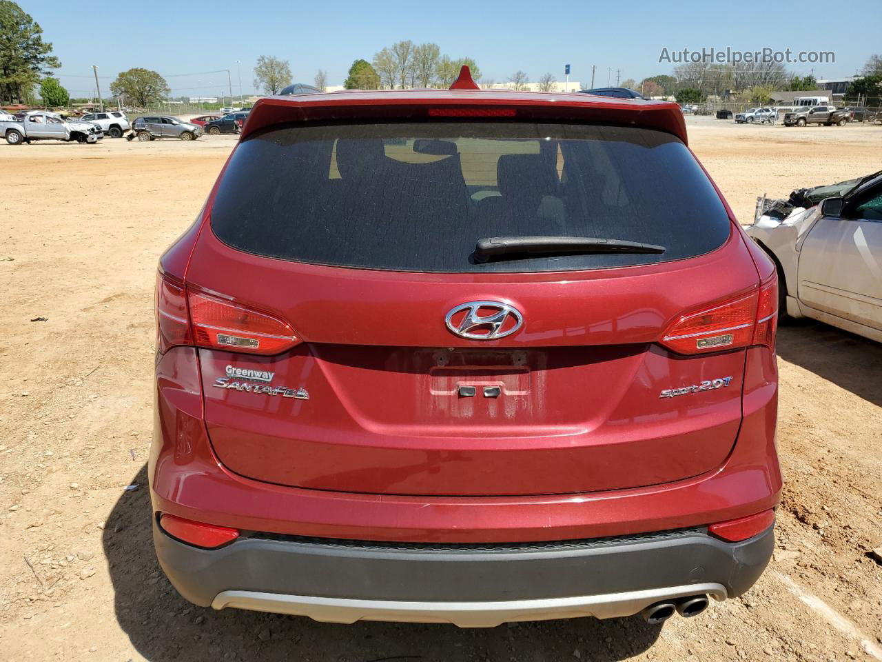 2014 Hyundai Santa Fe Sport  Red vin: 5XYZU3LA7EG142803