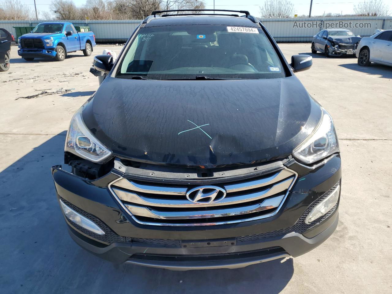 2014 Hyundai Santa Fe Sport  Black vin: 5XYZU3LA7EG195579