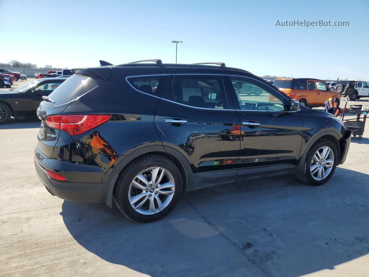 2014 Hyundai Santa Fe Sport  Black vin: 5XYZU3LA7EG195579