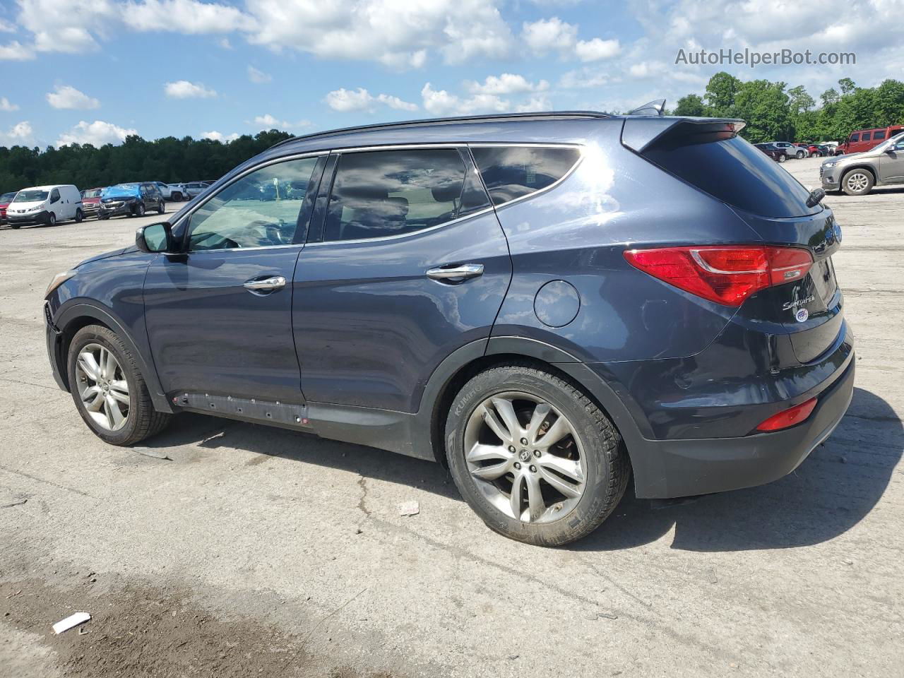 2013 Hyundai Santa Fe Sport  Blue vin: 5XYZU3LA8DG012589