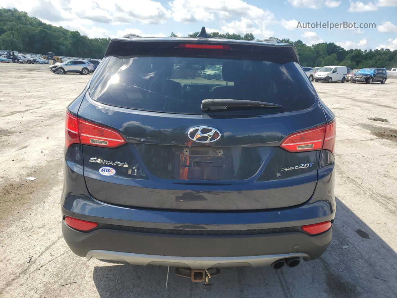 2013 Hyundai Santa Fe Sport  Blue vin: 5XYZU3LA8DG012589