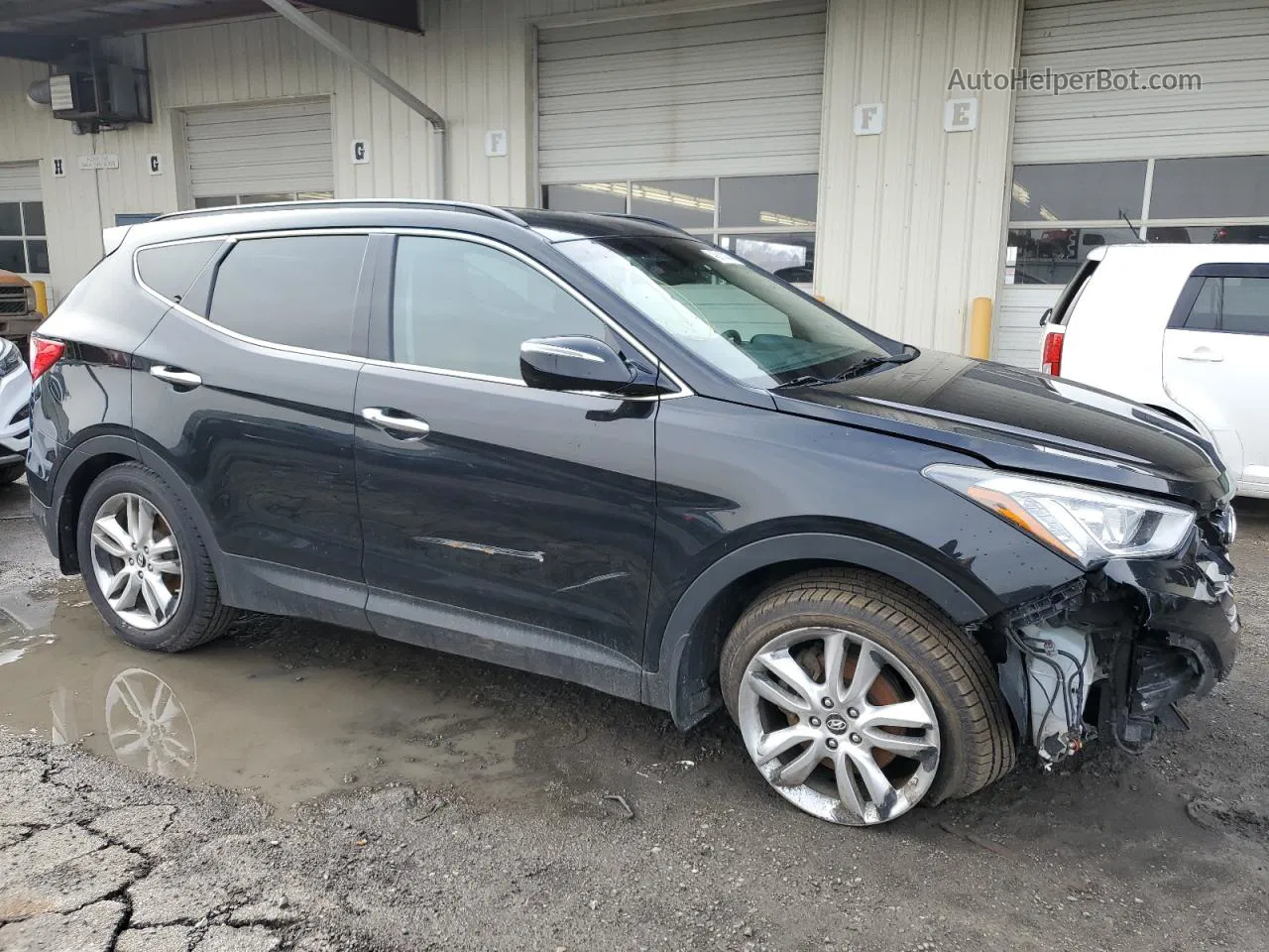 2013 Hyundai Santa Fe Sport  Black vin: 5XYZU3LA8DG070993