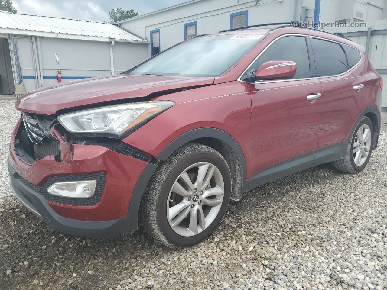 2013 Hyundai Santa Fe Sport  Maroon vin: 5XYZU3LA8DG120193