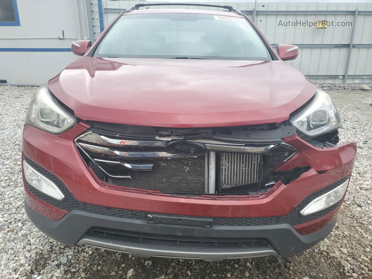 2013 Hyundai Santa Fe Sport  Maroon vin: 5XYZU3LA8DG120193