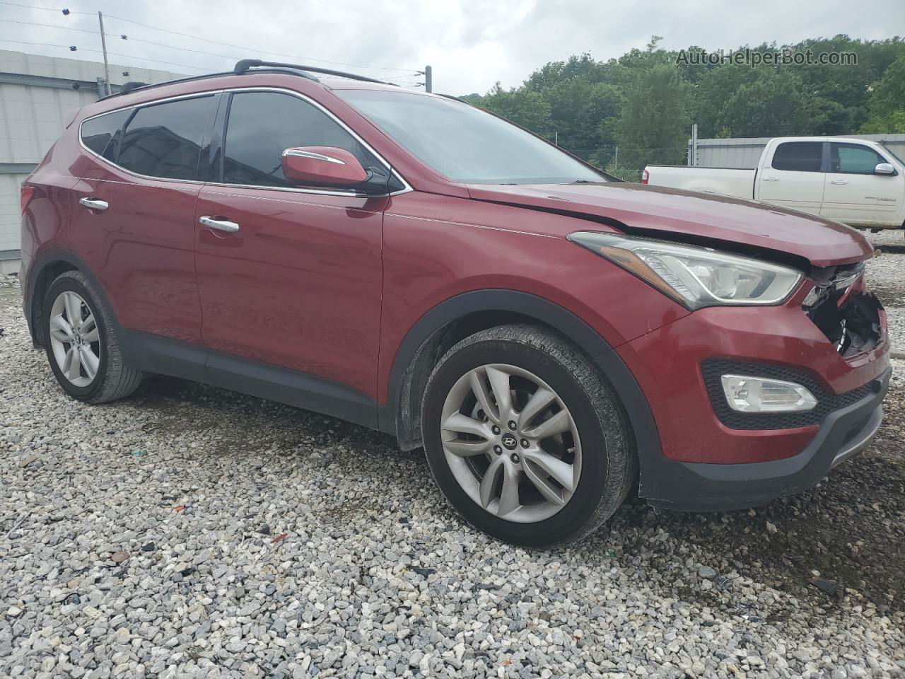 2013 Hyundai Santa Fe Sport  Maroon vin: 5XYZU3LA8DG120193