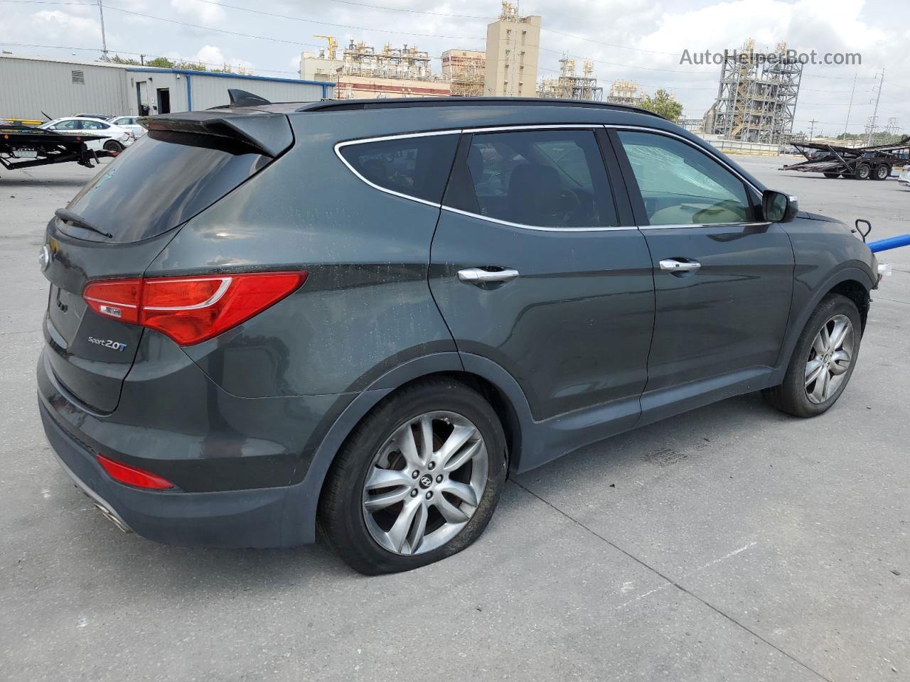 2013 Hyundai Santa Fe Sport  Green vin: 5XYZU3LA9DG068556