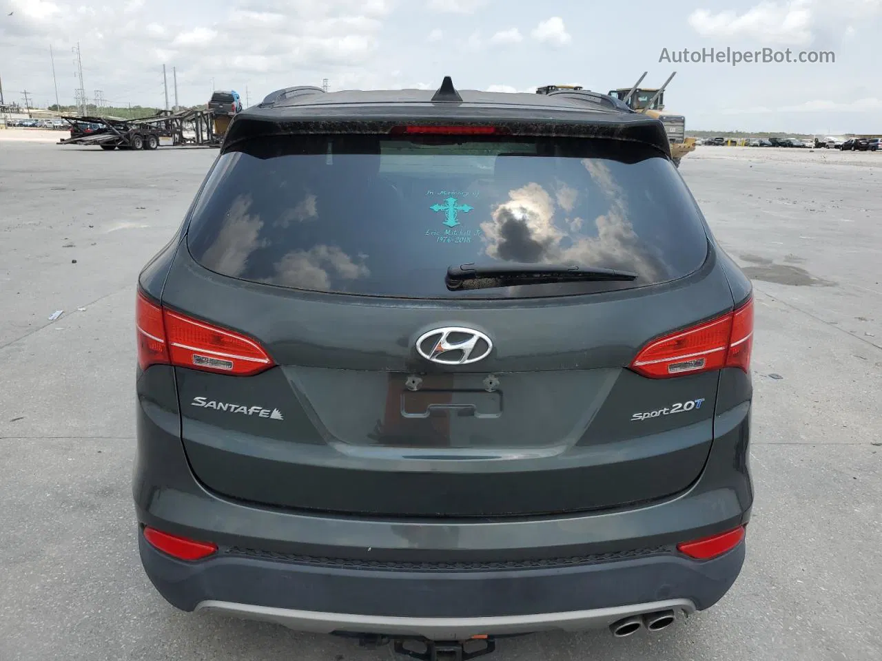 2013 Hyundai Santa Fe Sport  Green vin: 5XYZU3LA9DG068556