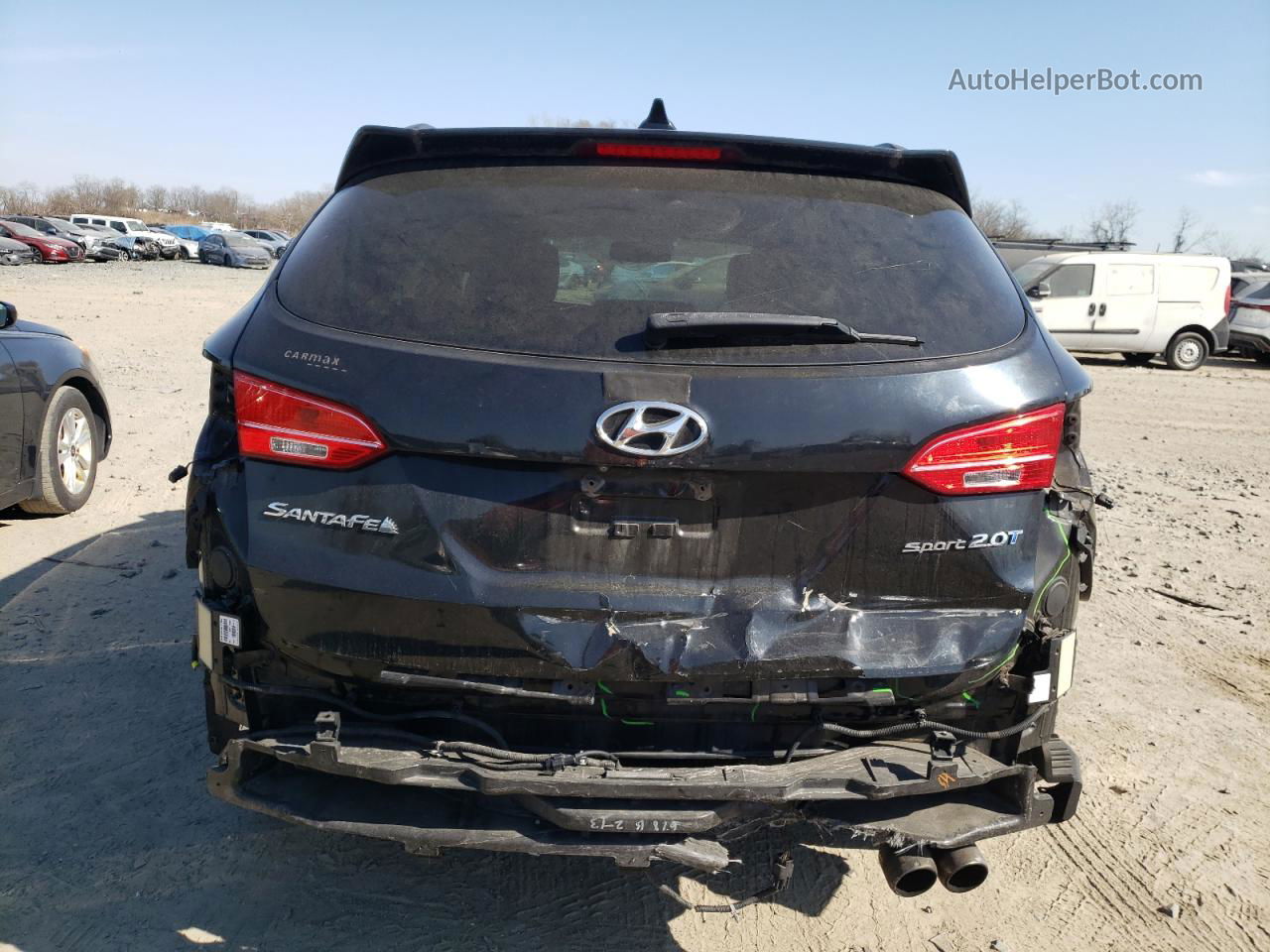 2014 Hyundai Santa Fe Sport  Black vin: 5XYZU3LA9EG170702