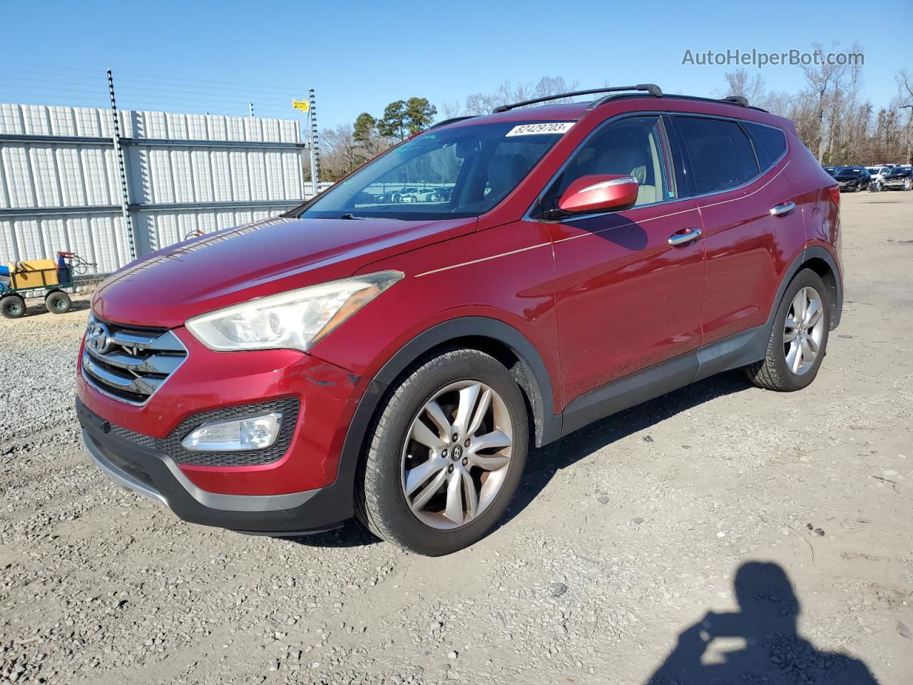 2014 Hyundai Santa Fe Sport  Burgundy vin: 5XYZU3LA9EG211927