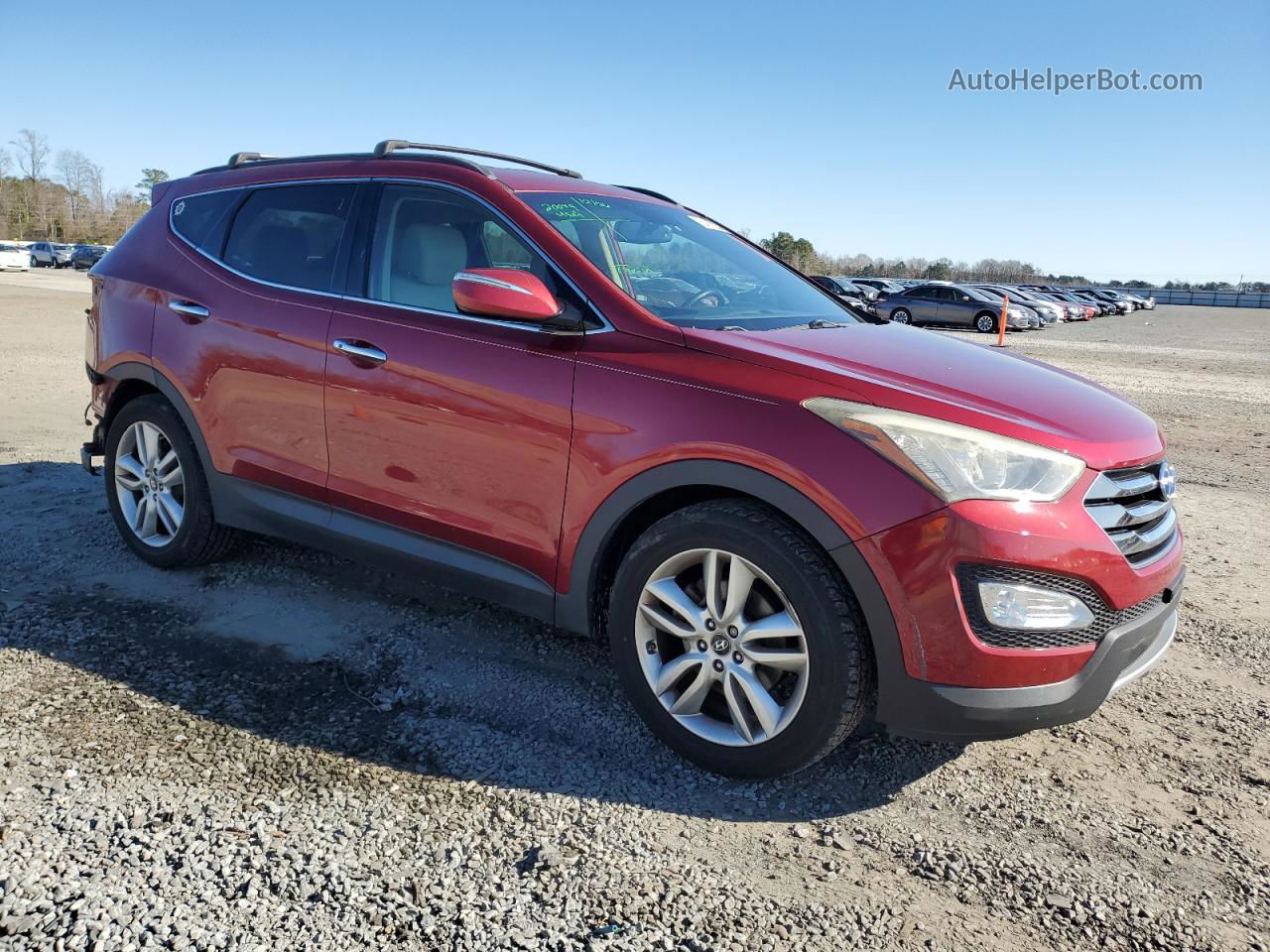 2014 Hyundai Santa Fe Sport  Burgundy vin: 5XYZU3LA9EG211927