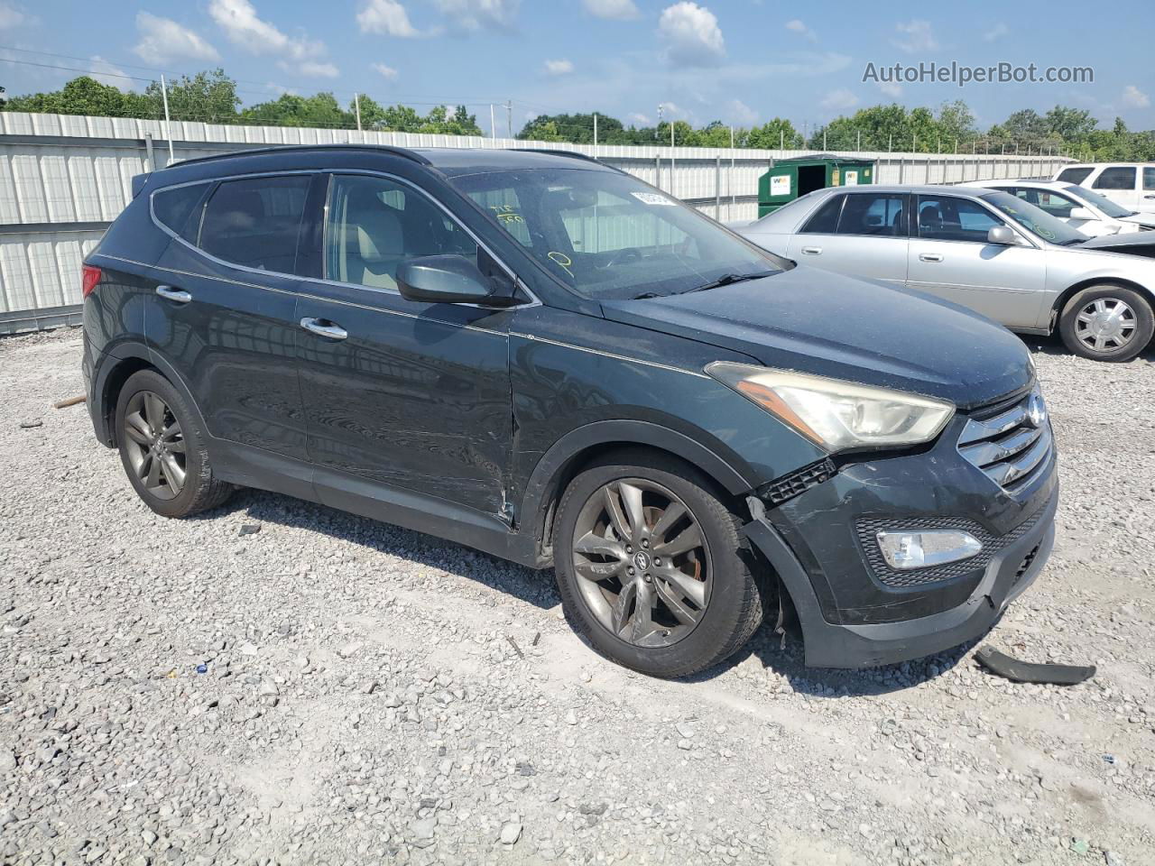 2013 Hyundai Santa Fe Sport  Gray vin: 5XYZU3LAXDG038644