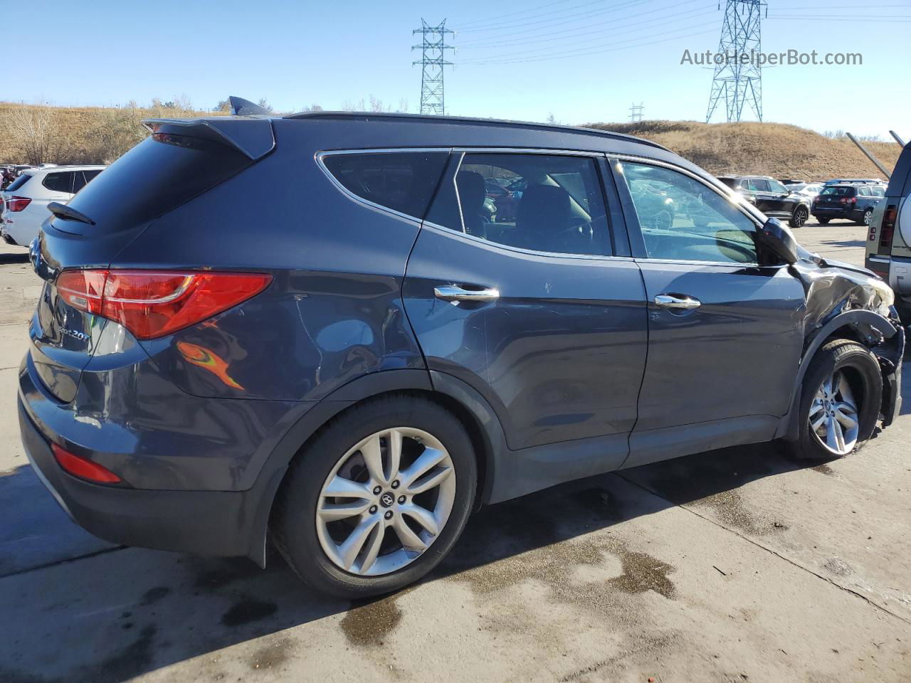 2013 Hyundai Santa Fe Sport  Charcoal vin: 5XYZU3LAXDG105274