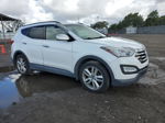 2013 Hyundai Santa Fe Sport  White vin: 5XYZU3LAXDG120891