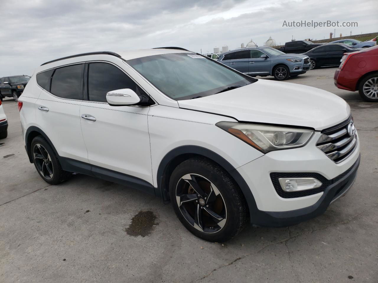 2014 Hyundai Santa Fe Sport  Белый vin: 5XYZU3LAXEG124702