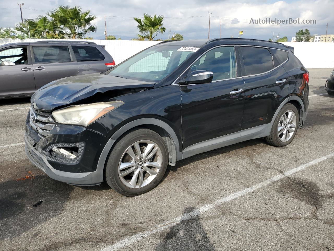 2014 Hyundai Santa Fe Sport  Black vin: 5XYZU3LAXEG196838