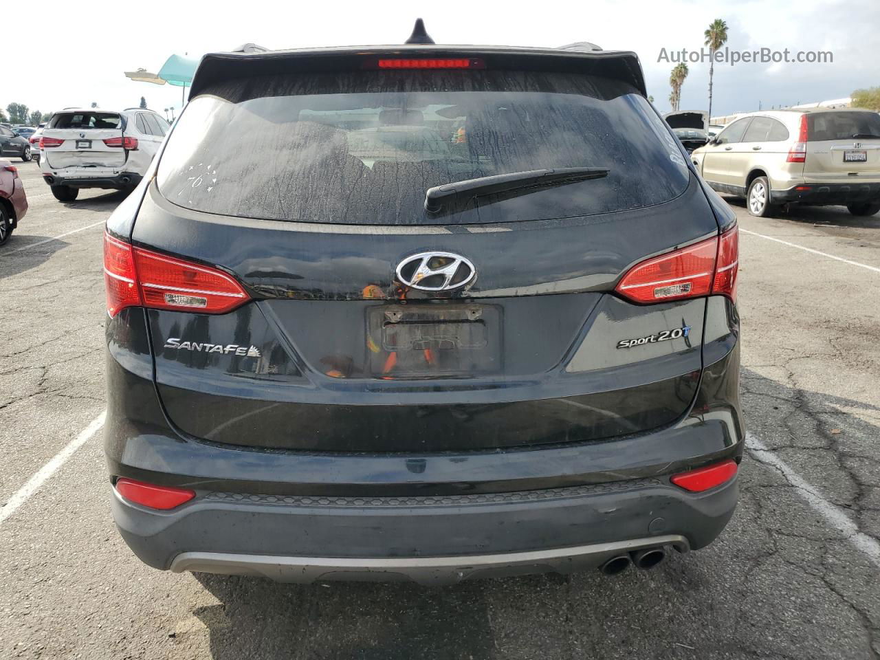 2014 Hyundai Santa Fe Sport  Black vin: 5XYZU3LAXEG196838