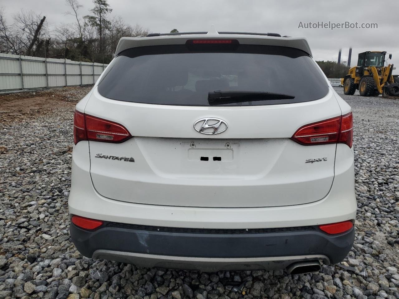 2013 Hyundai Santa Fe Sport  White vin: 5XYZU3LB0DG096819