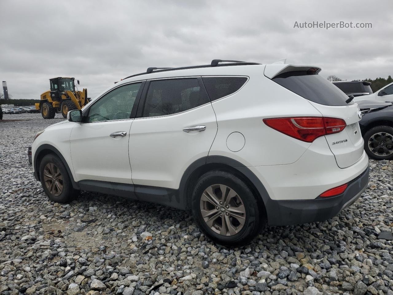 2013 Hyundai Santa Fe Sport  White vin: 5XYZU3LB0DG096819