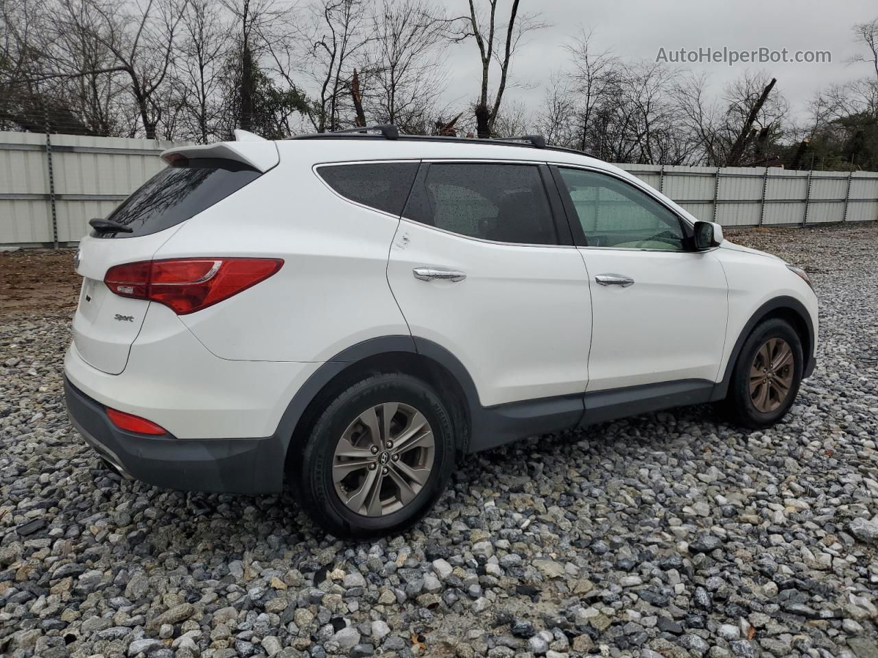 2013 Hyundai Santa Fe Sport  Белый vin: 5XYZU3LB0DG096819