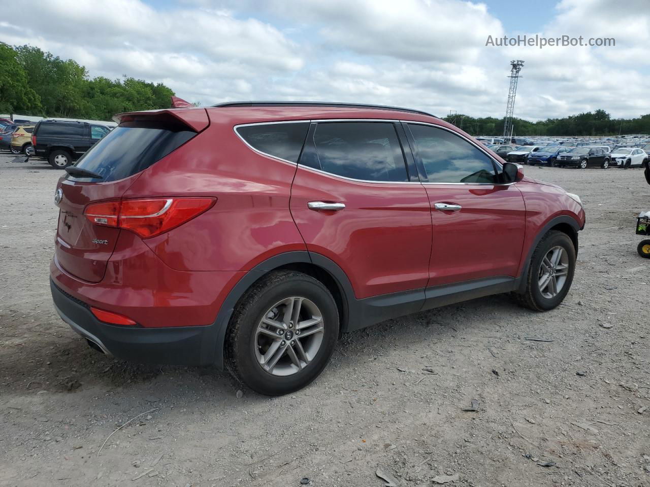 2013 Hyundai Santa Fe Sport  Red vin: 5XYZU3LB0DG119791