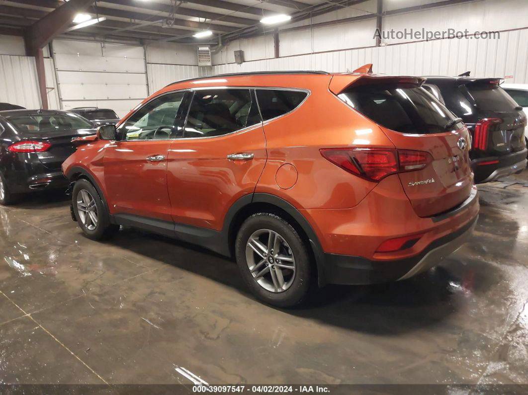 2018 Hyundai Santa Fe Sport 2.4l Orange vin: 5XYZU3LB0JG510239