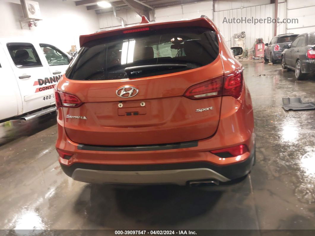 2018 Hyundai Santa Fe Sport 2.4l Оранжевый vin: 5XYZU3LB0JG510239