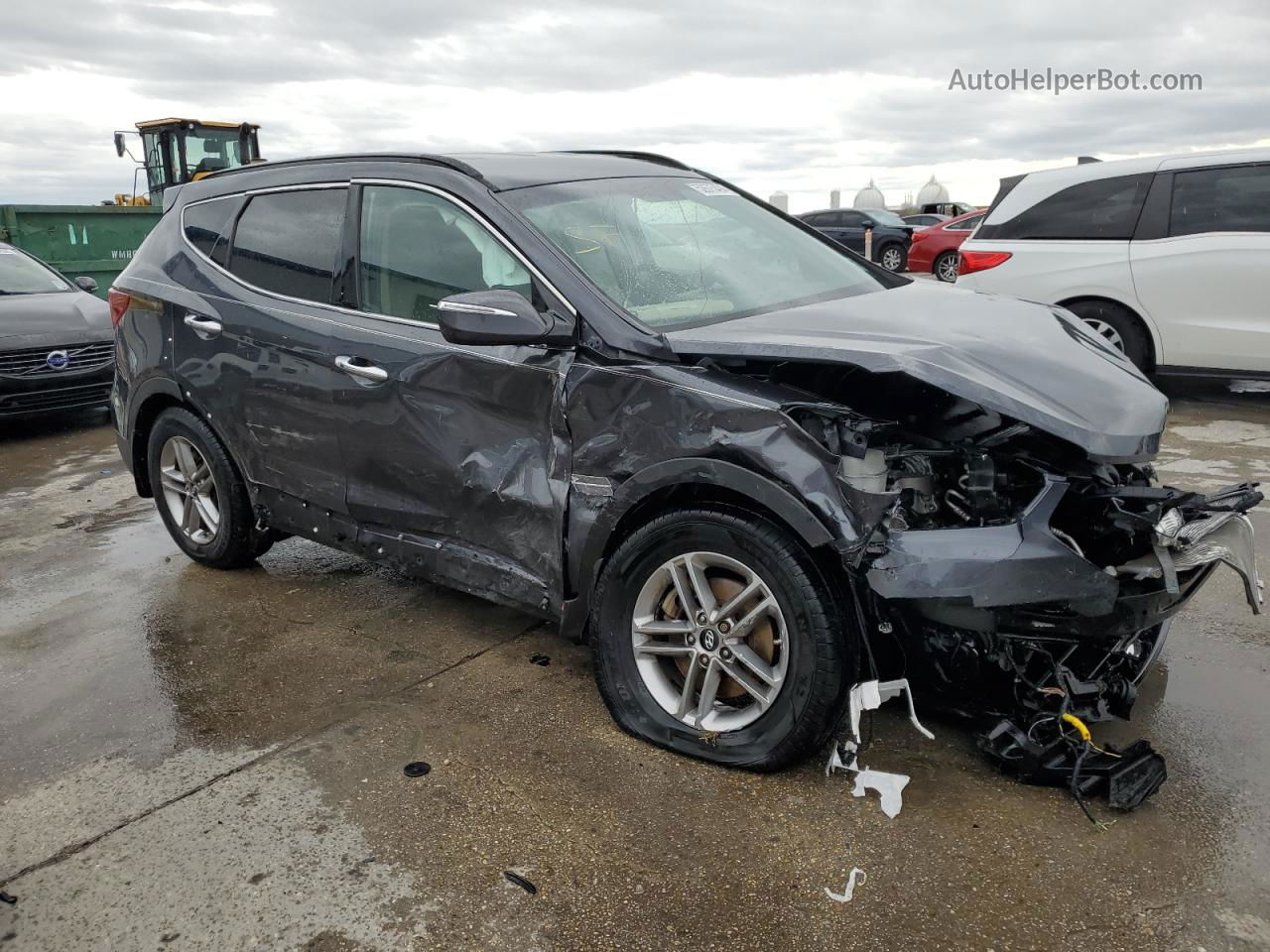 2018 Hyundai Santa Fe Sport  Gray vin: 5XYZU3LB0JG521449