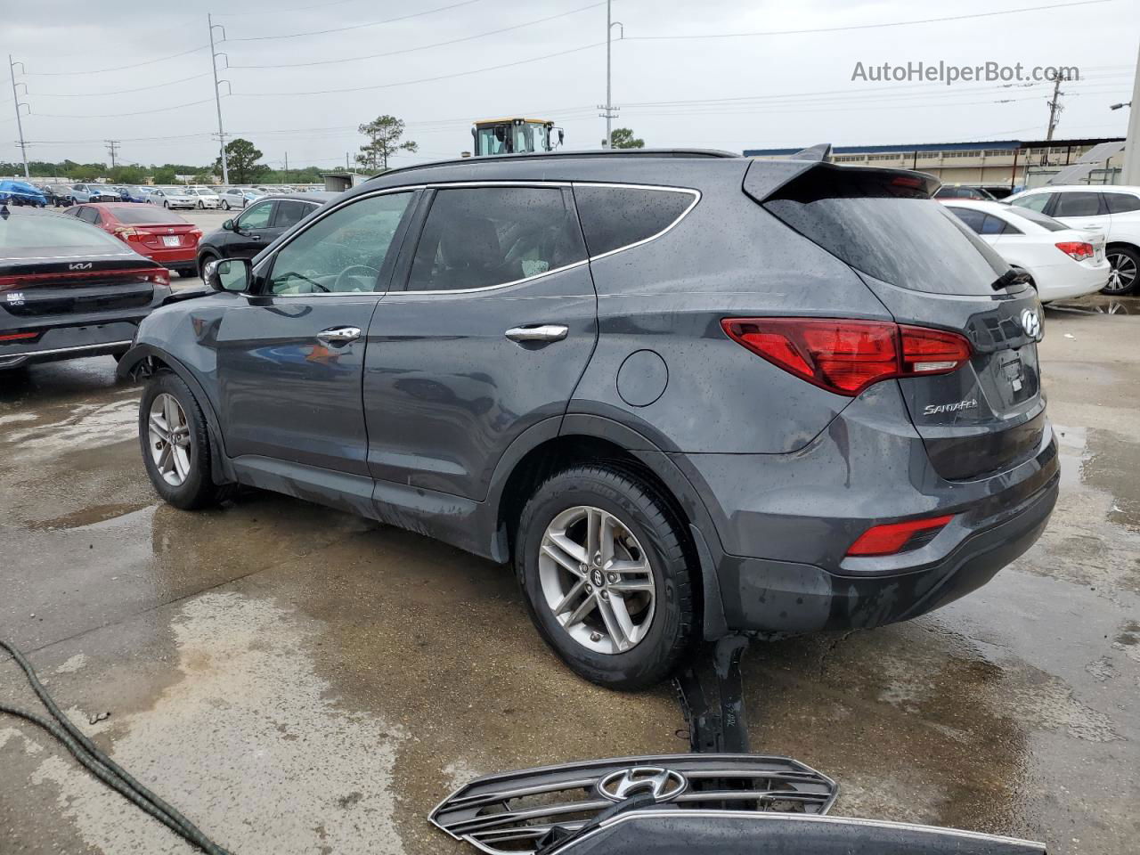 2018 Hyundai Santa Fe Sport  Серый vin: 5XYZU3LB0JG521449