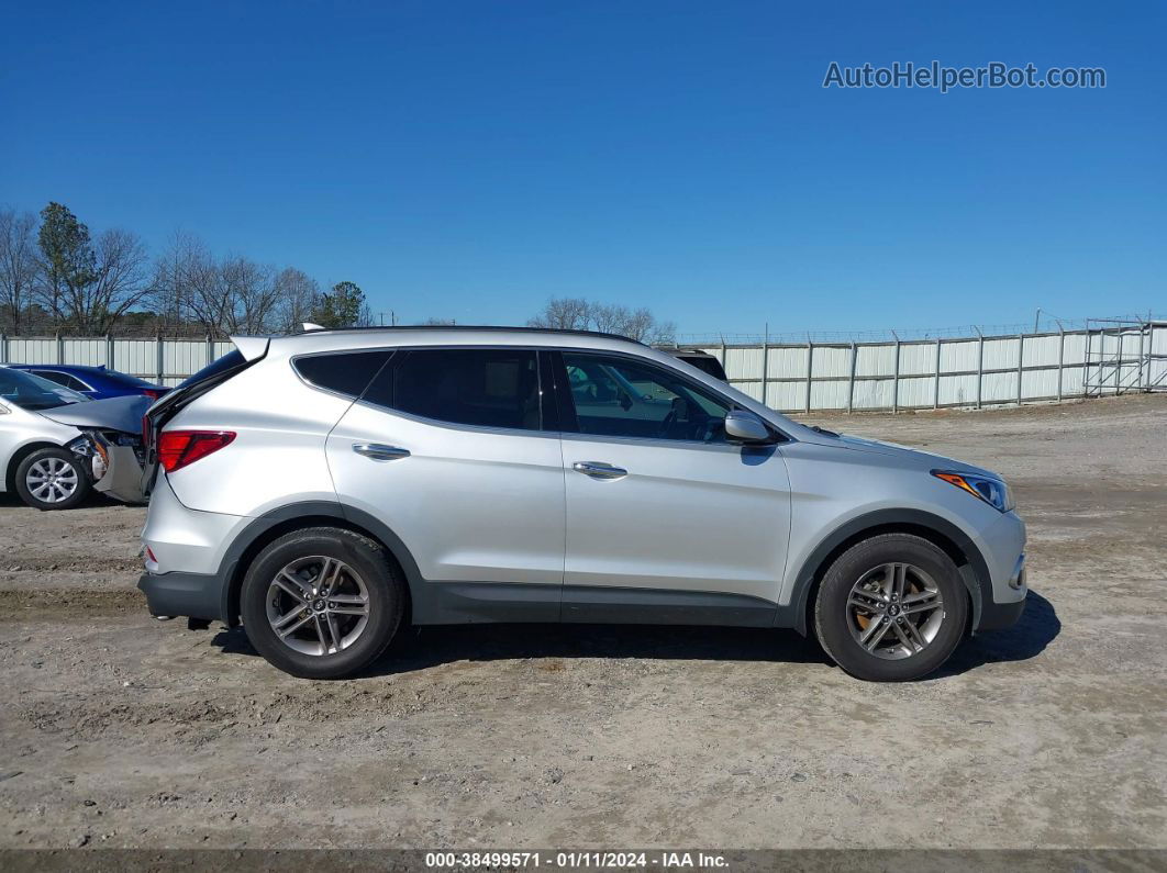 2018 Hyundai Santa Fe Sport 2.4l Silver vin: 5XYZU3LB0JG537280