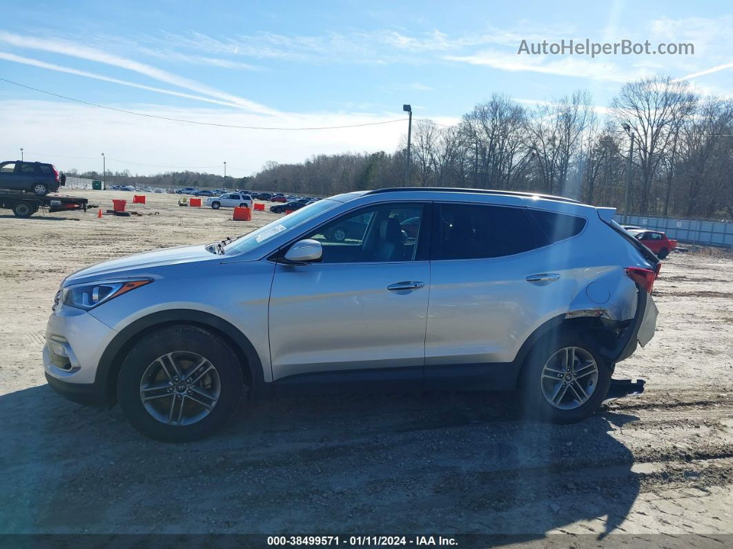 2018 Hyundai Santa Fe Sport 2.4l Silver vin: 5XYZU3LB0JG537280