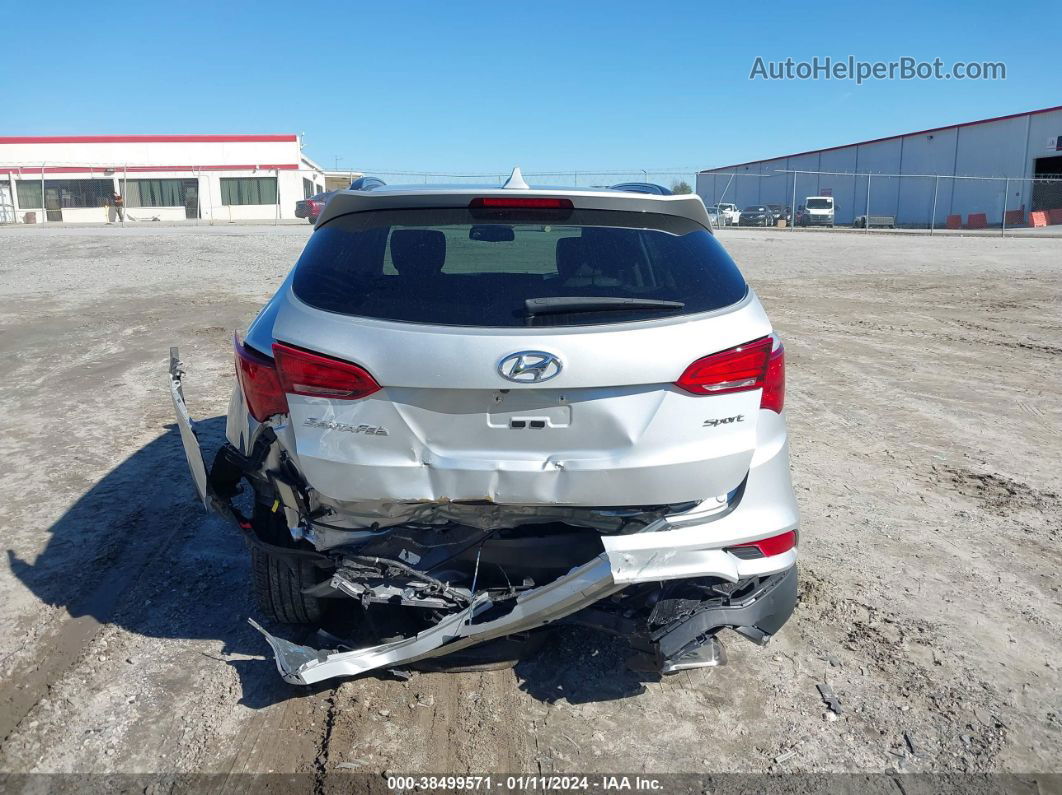 2018 Hyundai Santa Fe Sport 2.4l Silver vin: 5XYZU3LB0JG537280